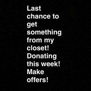 Last chance!!